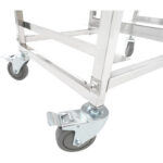 20 tasoa Kaksikerroshylly-/Tarjotin-/Pannuvaunu leveydelle 222-352 mm ruostumattomasta teräksestä | Adexa PT10D - Image 3