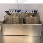 Kaupallinen kaksoissyväpaistorasia 12 + 12 litraa 3 kW pöytämalli | Adexa WH162A - Image 3