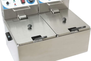 Kaupallinen kaksoissyväpaistorasia 12 + 12 litraa 3 kW pöytämalli | Adexa WH162A