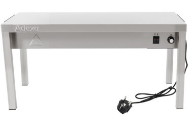 Kaupallinen lämmitetty keittiön gantry 1 taso ruostumaton teräs 1200x335x350mm | Adexa WHESP1203435