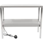 Kaupallinen lämmitetty keittiön gantry 2 tasoa ruostumaton teräs 1200x335x700mm | Adexa WHESP1203470