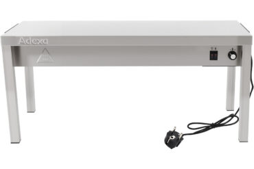 Kaupallinen lämmitetty keittiön gantry 1 taso ruostumaton teräs 1500x335x350mm | Adexa WHESP1503435