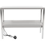 Kaupallinen lämmitetty keittiön gantry 2 tasoa ruostumatonta terästä 1500x335x700mm | Adexa WHESP1503470