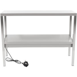 Kaupallinen lämmitetty keittiön gantry 2 tasoa ruostumatonta terästä 1500x335x700mm | Adexa WHESP1503470