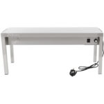 Kaupallinen lämmitetty keittiögantri 1 taso Ruostumaton teräs 1800x335x350mm | Adexa WHESP1803435