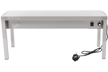 Kaupallinen lämmitetty keittiögantri 1 taso Ruostumaton teräs 1800x335x350mm | Adexa WHESP1803435