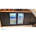 Baarijääkaappi 2 saranoitua ovea, 220 litraa, Musta | Adexa BC02PP - Image 3