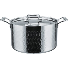 Vasaroitu haudutuspata kannella, kolmikerroksinen 240x145mm 6,5 litraa hopea | Adexa C0310009S