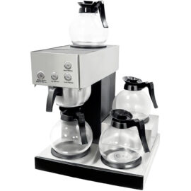 Kaupallinen suodatinkahvinkeitin manuaalisella täytöllä, 3 kuumalevyä | Adexa CBT02