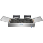 Kaupallinen Paistokone Yksisäiliöinen Kaksivyöhykkeinen Sähköinen 26 litraa 7,8 kW Työtasolle Valutushana | Adexa EF26L - Image 2