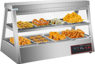 Lämmitetty esittelyvitriini 2 tasoa Avautuu taka- ja etupuolelta 1200x655x740mm Työtasolle | Adexa HW2X4