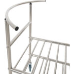 Ruostumattomasta teräksestä valmistettu sekoituskuljetin kulholla ja 2 hyllyllä 514x350x838mm | Adexa MBXS001 - Image 5