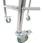 Ruostumattomasta teräksestä valmistettu sekoituskuljetin kulholla ja 2 hyllyllä 514x350x838mm | Adexa MBXS001 - Image 3