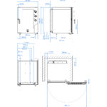 Ammattilainen yhdistelmäuuni sähköinen 10 tasoa GN1/1 & 600x400m sähkömekaaniset ohjaimet suora höyry | Tecnoeka MKF1016S - Image 3