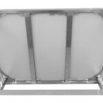 Kaupallinen liikuteltava työpöytä pyörillä, ruostumaton teräs, alahylly ja roiskesuoja 1500x700x900mm | Adexa DWTC70150B - Image 4