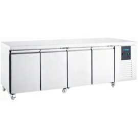 Kaupallinen jäähdytetty tiskipöytä 4 ovella GN1/1 takareunus | Adexa DRGN4200TN