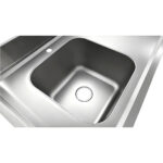 Kaupallinen Pesuallas Kaappi Ruostumaton Teräs 1200x600x900mm 1 allas vasemmalla 3 laatikkoa Roiskesuoja | Adexa DSA601202D3DL - Image 2