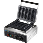 Kaupallinen Maissikoira Vohvelikone 1,55kW 5 vohvelia Työtasolle | Adexa HX117