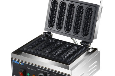 Kaupallinen Maissikoira Vohvelikone 1,55kW 5 vohvelia Työtasolle | Adexa HX117