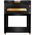 Premium-pizzauuni 1 kammio Kapasiteetti 6 x 35 cm pizzaa Sähköinen Musta etuosa | Adexa PEF10570SEB