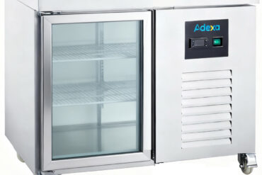 Kaupallinen jäähdytetty tiskipöytä 1 lasiovella GN1/1 | Adexa DRGN1100TNG