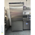 600 litran kaupallinen jääkaappi ruostumattomasta teräksestä, pystymallinen, yksiosainen ovi, ilmastoitu jäähdytys | Adexa SR600 - Image 2