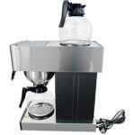 Kaupallinen suodatinkahvinkeitin, manuaalinen täyttö, 2 lasikannua, 2 lämpölevyä | Adexa CB02B1 - Image 7