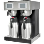 Kaupallinen kaksisuodatin kahvinkeitin käsitäyttö 2 tyhjiöastiaa | Adexa CBD02A2