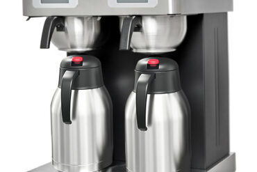 Kaupallinen kaksisuodatin kahvinkeitin käsitäyttö 2 tyhjiöastiaa | Adexa CBD02A2