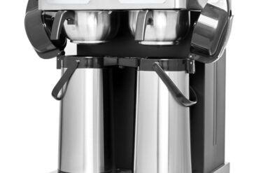 Kaupallinen kaksisuodatin kahvinkeitin manuaalinen tai automaattinen täyttö 2 ilmastopannua | Adexa CBD02A3