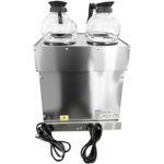 Kaupallinen kaksisuodatin kahvinkeitin manuaalinen täyttö 4 lasikannua 4 lämpölevyä | Adexa CBD02B1 - Image 5