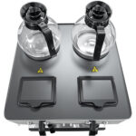 Kaupallinen kaksisuodatin kahvinkeitin manuaalinen täyttö 4 lasikannua 4 lämpölevyä | Adexa CBD02B1 - Image 3