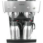 Kaupallinen Kaksinkertainen Suodatinkahvinkeitin Käsitäyttö 2 tyhjiöastiaa | Adexa CBD02B2