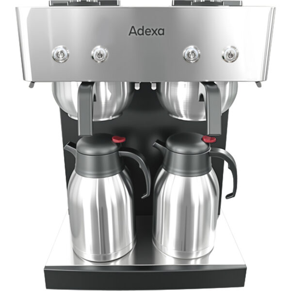 Kaupallinen Kaksinkertainen Suodatinkahvinkeitin Käsitäyttö 2 tyhjiöastiaa | Adexa CBD02B2