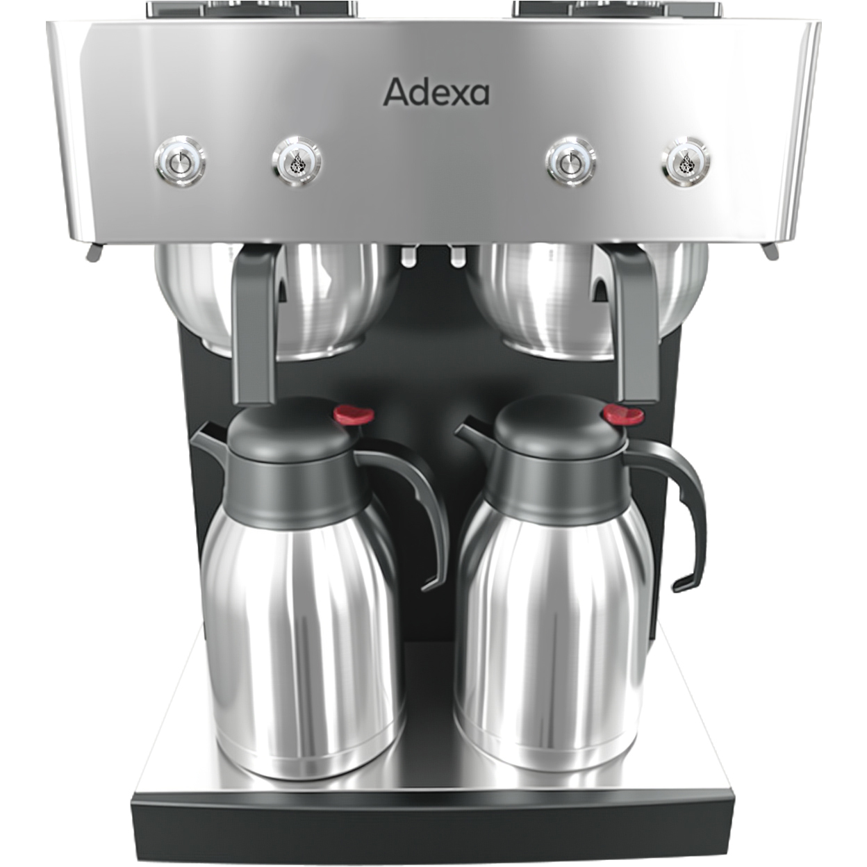 Kaupallinen Kaksinkertainen Suodatinkahvinkeitin Käsitäyttö 2 tyhjiöastiaa | Adexa CBD02B2 Kaupallinen Kaksinkertainen Suodatinkahvinkeitin Käsitäyttö 2 tyhjiöastiaa | Adexa CBD02B2 - Image 1