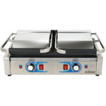 Kaksivyöhykkeinen raskaan käytön paninigrilli 3,6 kW, uritettu/tasainen yläosa | Adexa MLP813B - Image 3