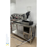 Kaupallinen työpöytä alahyllyllä ruostumaton teräs neliöjalat 1500x600x900mm | Adexa QNH1180 - Image 7