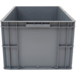 Muovinen säilytyslaatikko 600x400x340mm Harmaa | Adexa WHEU4633G - Image 4