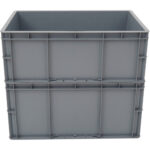 Muovinen säilytyslaatikko 600x400x340mm Harmaa | Adexa WHEU4633G - Image 5