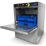 Kaupallinen astianpesukone 500 lautasta/tunti 500mm kori Tyhjennyspumppu Pesuainepumppu Huuhteluainepumppu 230V/1 vaihe | Adexa WZ50DRDP