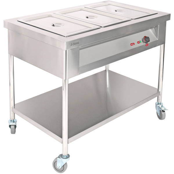 Siirrettävä Bain Marie -ruoanlämmitin 3xGN1/1 | Adexa PFT12070