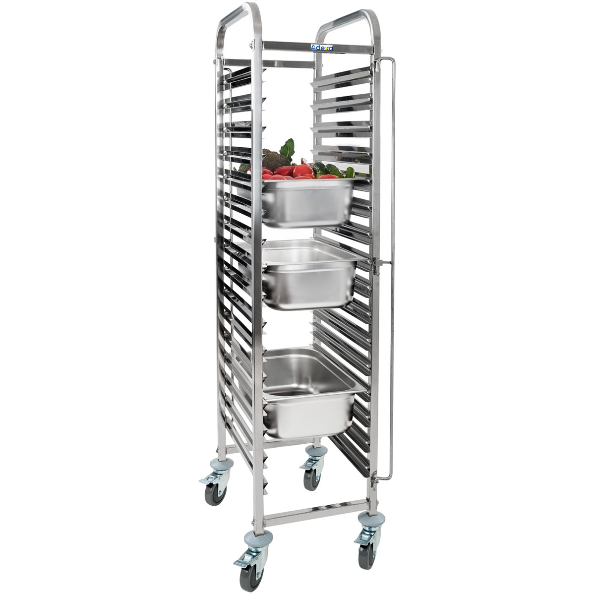 Teline/Alusta/Kärry Ruostumaton teräs Gastronorm GN1/1 15 kerrosta | Adexa RT1115 Teline/Alusta/Kärry Ruostumaton teräs Gastronorm GN1/1 15 kerrosta | Adexa RT1115 - Image 1