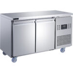 Kaupallinen tasojääkaappi 2 ovea 1350x700x850mm | Adexa T147FL2