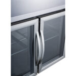 Ammattikeittiön tiskijääkaappi 2 lasiovella 1350x700x850mm | Adexa T147RG - Image 4