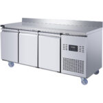 Ammattimainen myyntitiski pakastin yläosalla 3 ovea 1795x700x950mm | Adexa T187FBL3 - Image 3