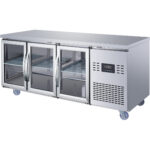 Ammattimainen tiskijääkaappi 3 lasiovella 1795x700x850mm | Adexa T187RG