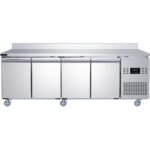 Ammattimainen myyntitiski pakastin yläosalla 4 ovea 2240x700x950mm | Adexa T227FBL4 - Image 2