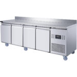 Ammattimainen myyntitiski pakastin yläosalla 4 ovea 2240x700x950mm | Adexa T227FBL4 - Image 3