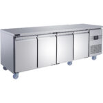 Ammattimainen myyntitiski pakastin 4 ovea 2240x700x850mm | Adexa T227FL4