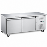 Ammattimainen matala jäähdytetty tiski / kokin alusta 2 ovea 1360x700x650mm | Adexa BASE21
